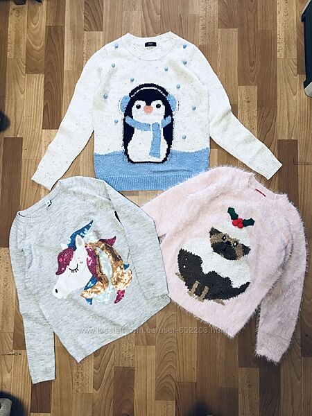 Теплые новогодние свитера кофты