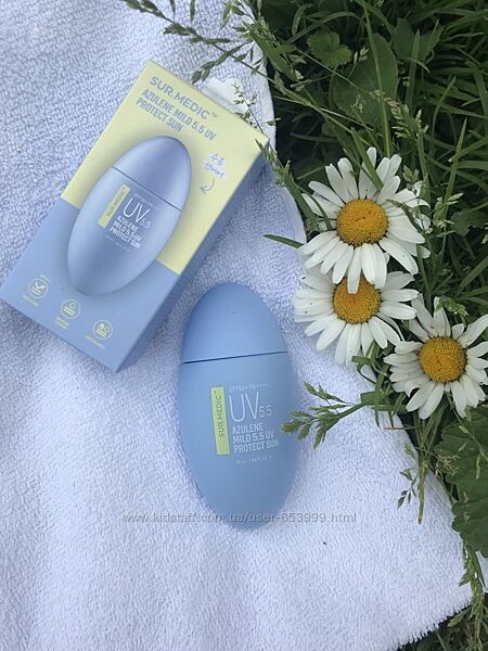 Солнцезащитный крем для лица Sur. Medic Azulene Mild 5.5 UV Protect Sun Cre