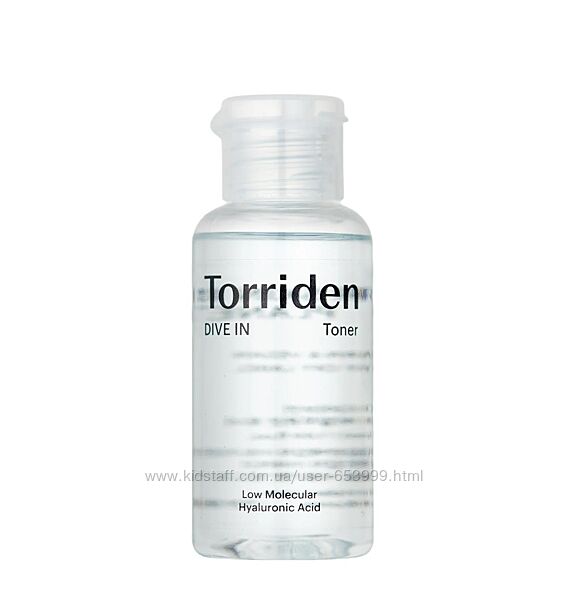 Тонер Torriden Dive In Low Molecular Hyaluronic Acid Skin, 50 мл