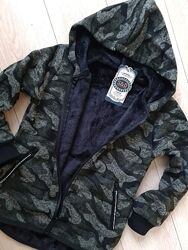 термо пайта на меху в стиле милитари 122-128-134-см