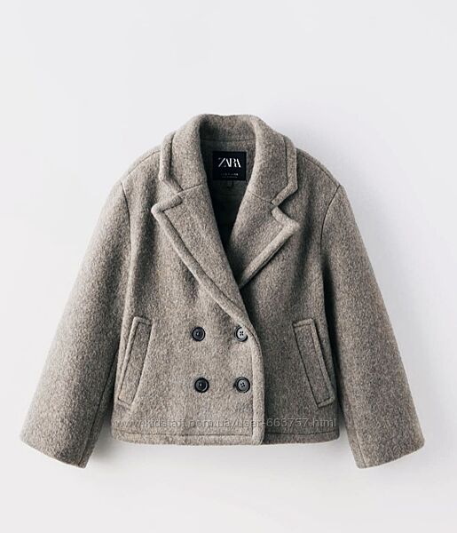Пальто шерсть Zara р S