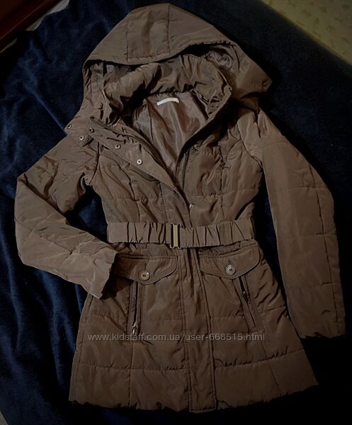 куртка пальто женское зимнее по фигуре, идеальное состоние