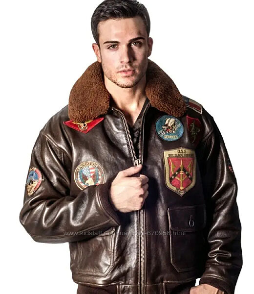 Шкіряна куртка Top Gun Offical Signature Series Jacket brown
