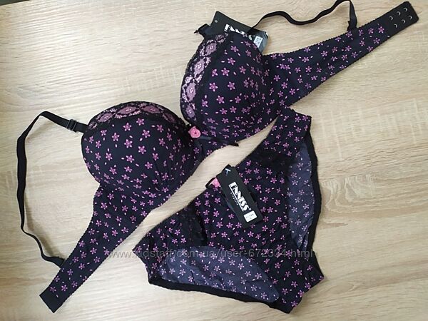 Чашка С 3 розмір Комплект нижньої білизни.  Бюстгаль, труси 