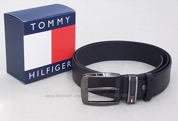 Мужской кожаный ремень Tommy Hilfiger  упаковка