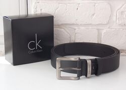 Кожаный мужской ремень универсальный Calvin Klein
