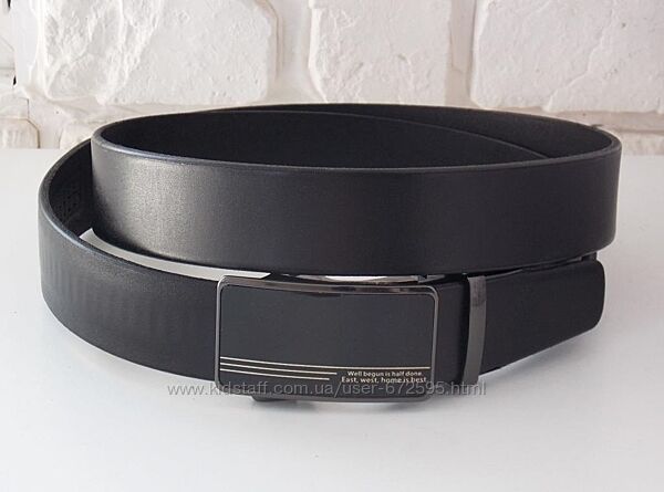 Мужской кожаный ремень универсальний / ремінь чоловічий автомат