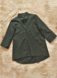 Стильная женская рубашка в темно-зеленом 50рр