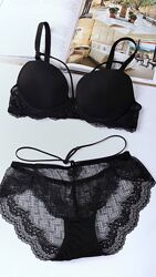 Тм Weiyesi Комплект білизни в чорному кольорі 75в розмір