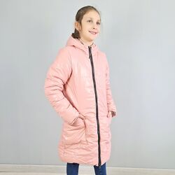 Зимова курточка на дівчинку підлітка рожева тм Одягайко