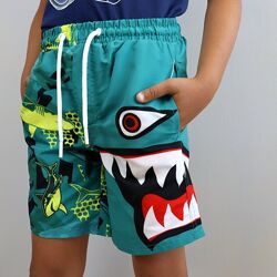 Пляжні шорти для хлопчика Акула тм Glo-story зелені
