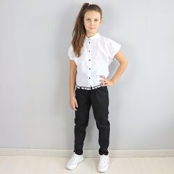 Чорні штани слоучі для дівчинки ТМ BossKids