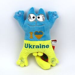 М&acuteяка іграшка Кіт Саймон патріотичний Слава Україні