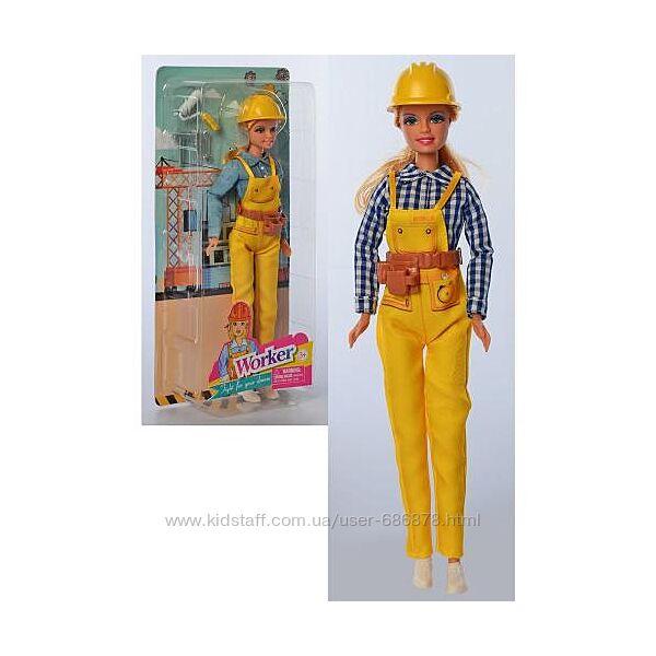 Лялька Defa іграшка 29 см, будівельник 15,5-33-6 см KM8464-BF