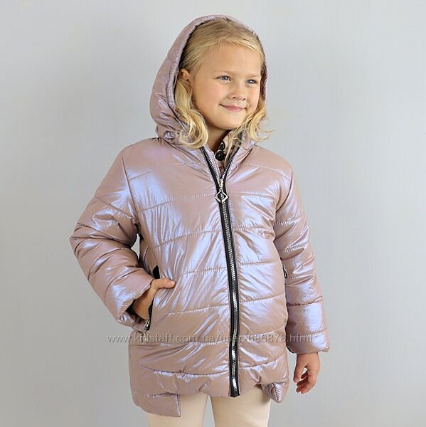 Зимова курточка для дівчинки рожева тм Одягайко