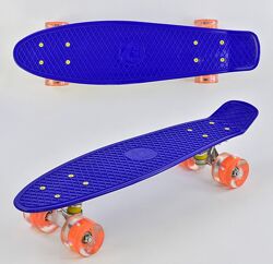 Скейт Пенні борд Best Board, світло, дошка  58см, колеса PU d  6см, 8