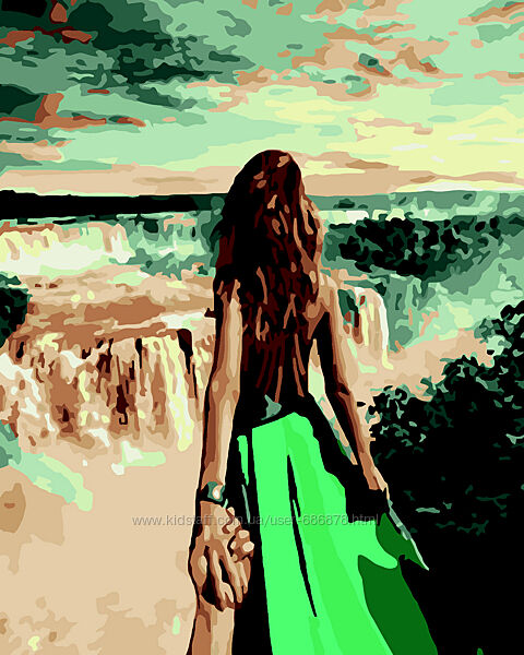 Картина за номерами Біля водоспаду, 4050, ART Line