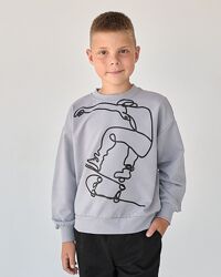 Світшот сірий тм BossKids для хлопчика