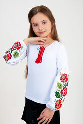 Вишиванка з пишними рукавами для дівчаток-підлітків тм АВЕКС
