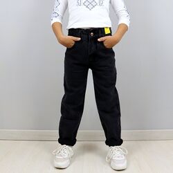 Чорні підліткові джинсові штани слоучи тм F&D Kids