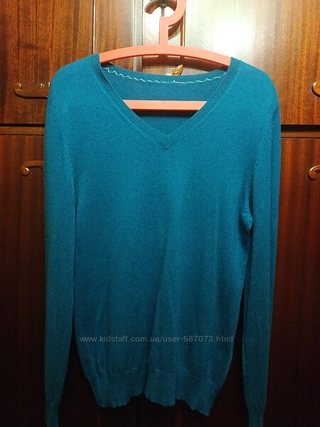Жіночий пуловер кашеміровий смарагдового кольору 
