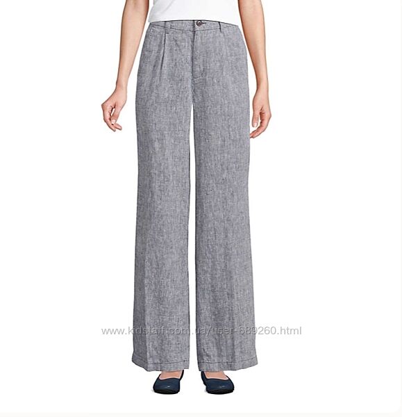 Лляні брюки/ штани Lands End, p. 6 petite M/L