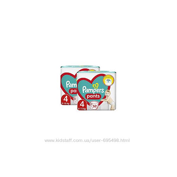 Набор трусиков Pampers pants 4 9-15кг 104шт