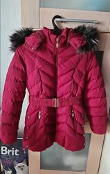 Тепла бордова зимова куртка на дівчинку S&D 12 років