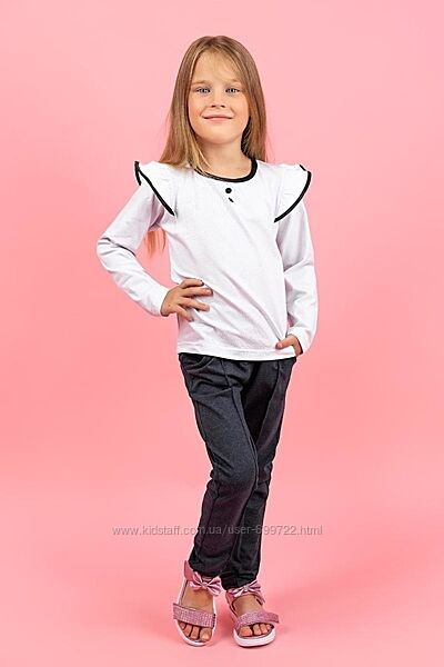 Шкільна блузка для дівчинки, 100 бавовна, 116-122р. , 128-134р. , 146-152р.