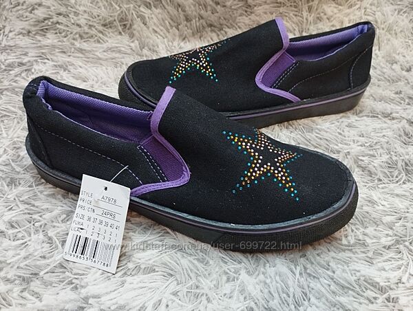 Жіночі текстильні мокасини, сліпони, 40р , 41р , маломірять