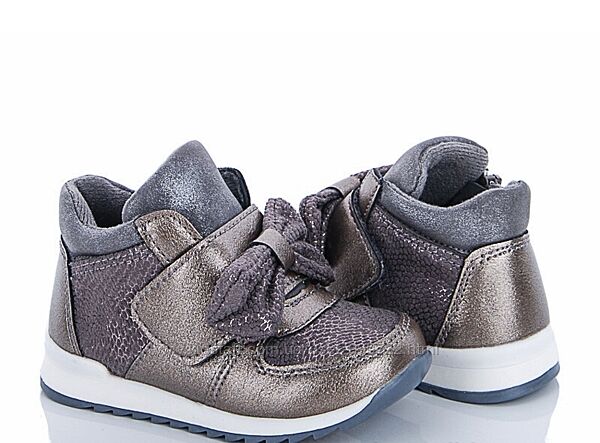 Дитячі демі черевики , сапожки для дівчинки на липучці, 21-26рр