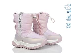 Дитячі дутики для дівчинки, зимові черевики, 27-32рр, не промокають