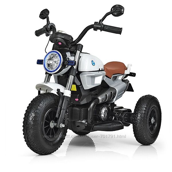 Дитячий триколісний мотоцикл Bambi M 3687AL з надувними колесами 