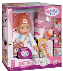 Пупс Беби борн Baby Born Емма Тедди Zapf Creation 43 см Оригинал