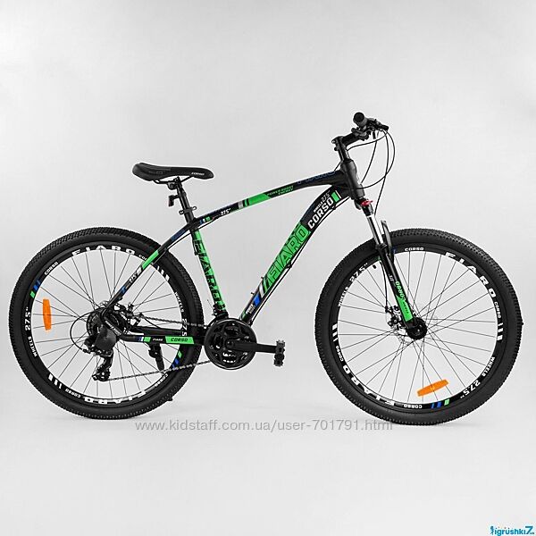 Велосипед спортивный Corso Fiaro 27.5 дюймов алюминиевая рама Корсо Фиаро