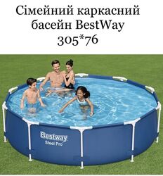 Каркасный круглый бассейн 305х76см, 4678 л BestWay БестВэй