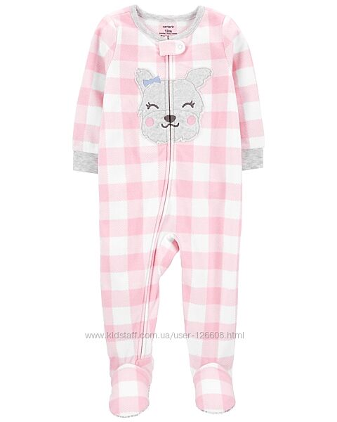 2т,4т. Человечек флисовый Собачка Carters, слип картерс