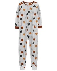 7л,8л,10л,12л,14л. Человечек флисовый Carters Сердечки. Слип картерс