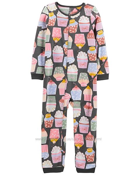 6л,7л,12л. Человечек комбинезон без стоп флисовый Carters Кексики