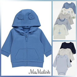 9-12м. George Кофта теплая на молнии. В наличии.