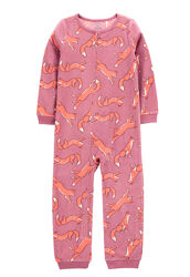 6л,7л,8л,10л. Человечек без стоп флисовый Carters Лисичка. Слип картерс