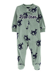 6м,9м. Человечек флисовый на молнии Carters, слип Картерс.