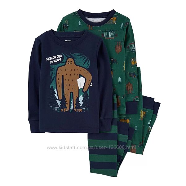 3т,4т,5т. Пижамы из хлопка в наборе Carters, пижама картерс.
