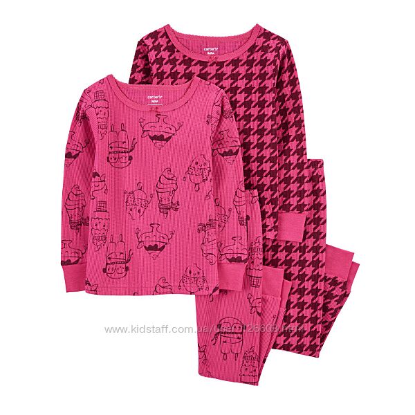 2т,3т,4т. Пижамы из термохлопка в комплекте Carters, пижама картерс.