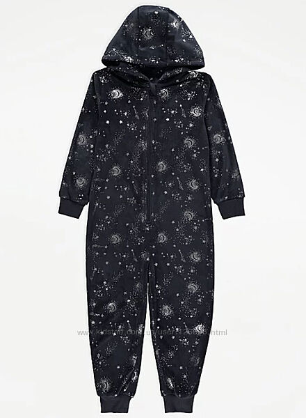 8-14л. Флисовый комбинезон кигуруми Navy Star George.
