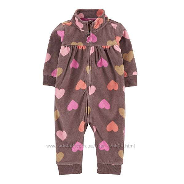 6м,9м,18м,24м. Флисовый комбинезон Carters без капюшона. В наличии.
