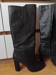 Сапоги кожа, демисезон