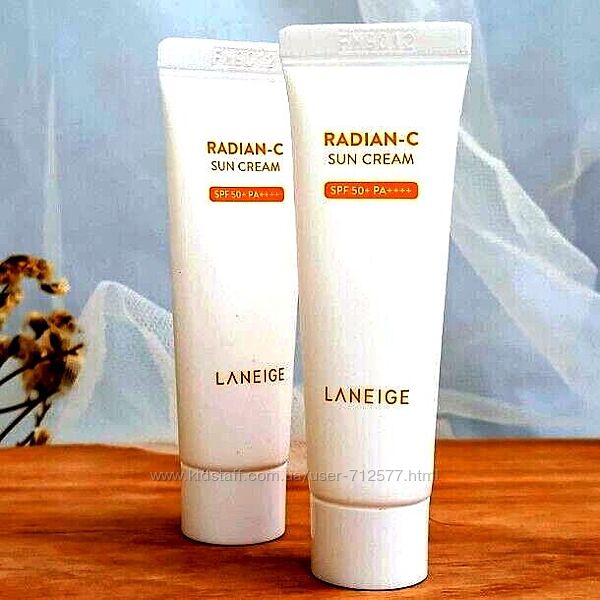Laneige Radian-C Sun Cream SPF50 10ml 20ml  Витаминный солнцезащитный крем