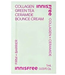 Innisfree collagen green tea ceramide bounce cream 1ml коллаген зеленый чай