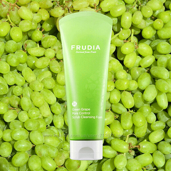 Frudia Pore Control Green Grape Scrub Cleansing Foam скраб пенка виноград